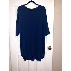 NINE SPACE Lightweight Minimalist Loungewear Dress Soft & Smooth Teal Size XL